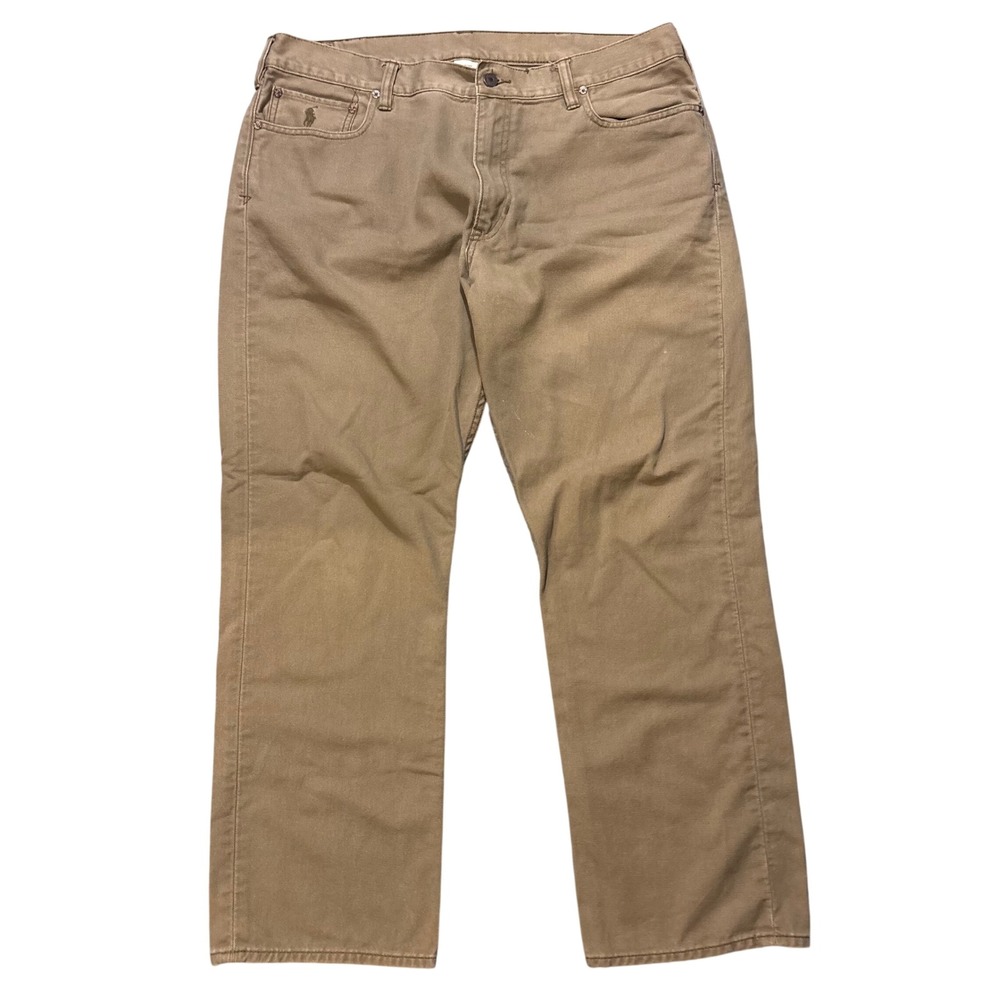 Polo Ralph Lauren Dungarees Men 38/30 Tan Straight‎ Leg Khaki Pants